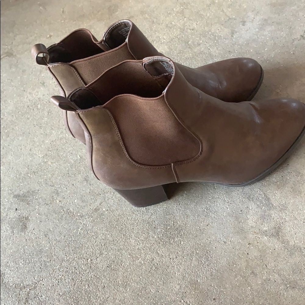 Brown booties